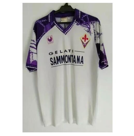 Fiorentina 94/95 Away White Soccer Jersey