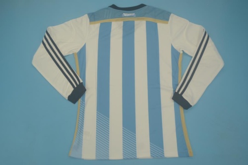 Argentina 2014 World Cup Home Long Soccer Jersey