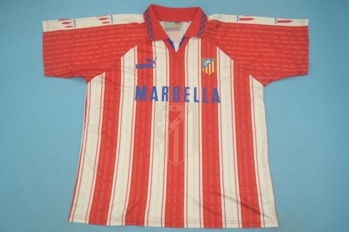 Atletico Madrid 95/96 Home Soccer Jersey
