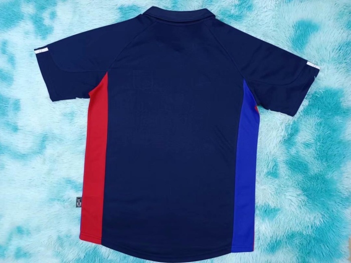 Lyon 01/02 Away Dark Blue Soccer Jersey