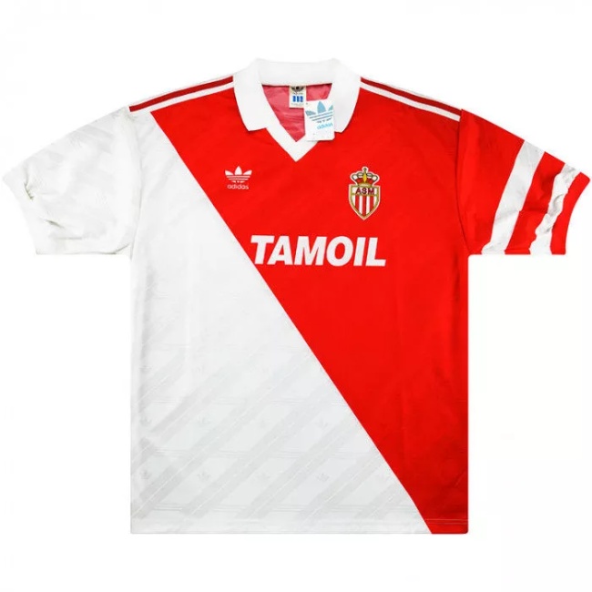 Monaco 90/91 Home Soccer Jersey