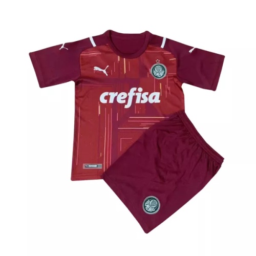 Kids Palmeiras Goalkeepr Red Jersey 2021/22