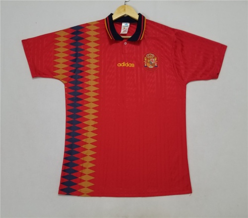 Spain 1994 World Cup Home Soccer Jersey