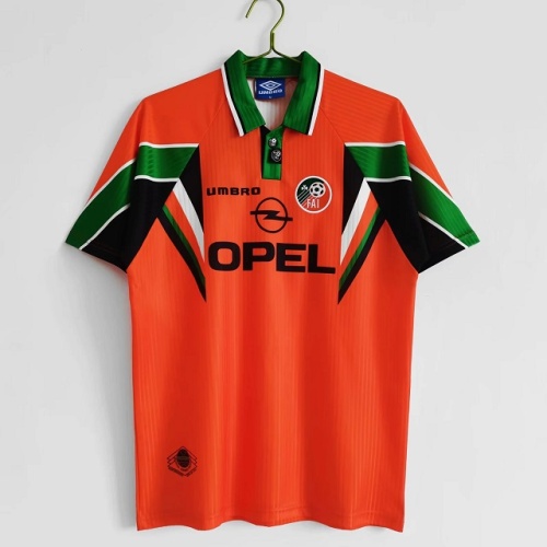 Ireland 97/98 Away Orange Soccer Jersey