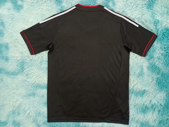 Lyon 12/13 Away Black Soccer Jersey