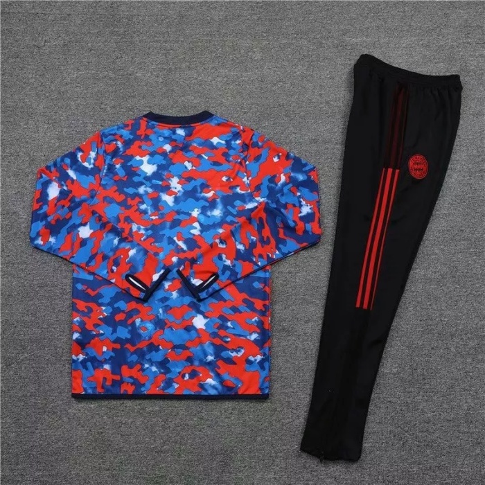 Mens Bayern Munich Training Suit Red Pattern 2021/22