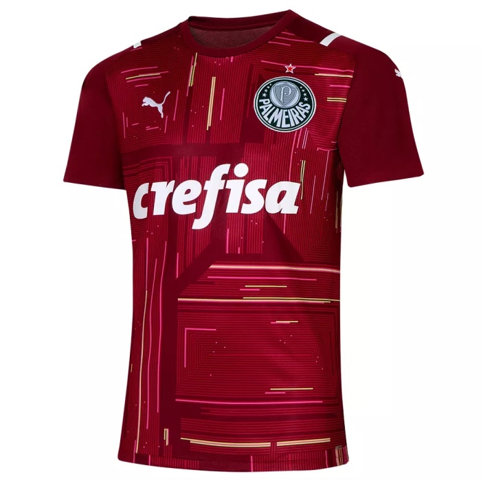 Mens Palmeiras Goalkeeper Jersey Red 2021/22