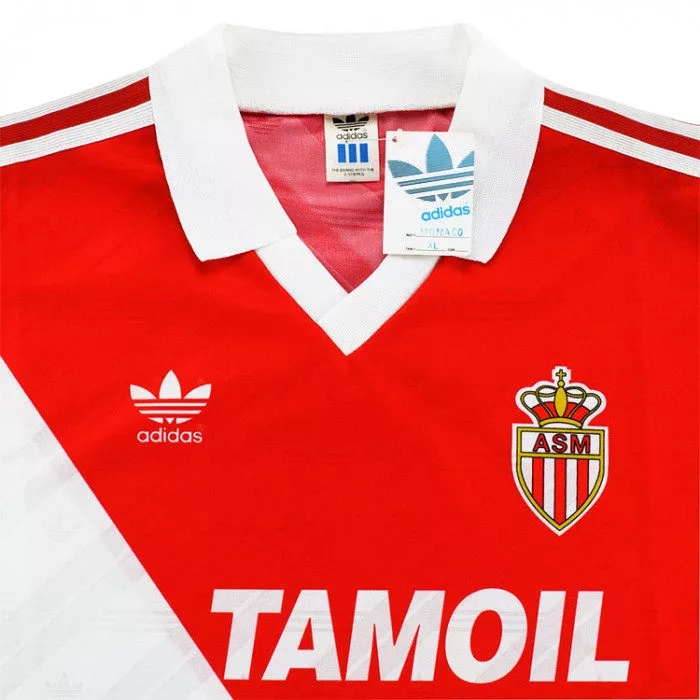 Monaco 90/91 Home Soccer Jersey