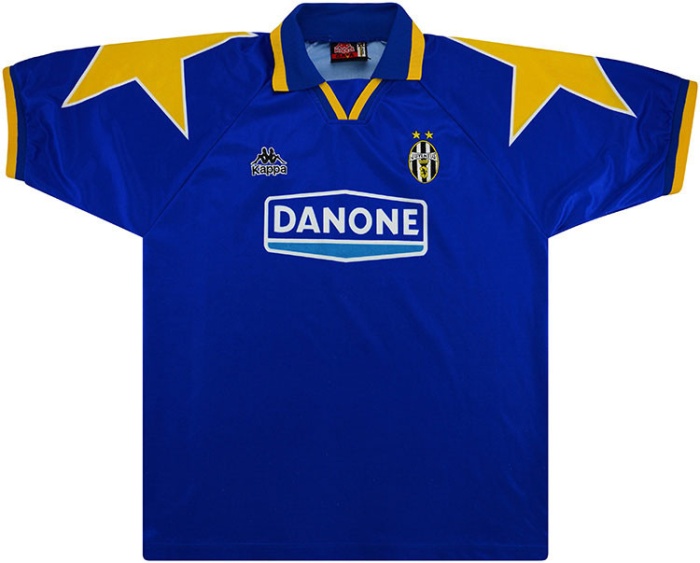 Juventus 94/95 Away Blue Soccer Jersey