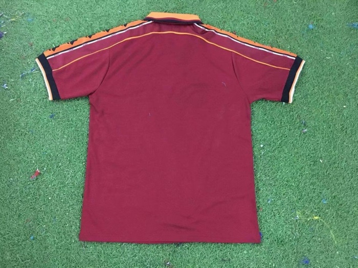 Roma 98/99 Home Soccer Jersey