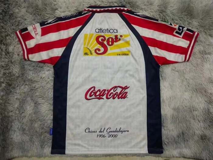 Chivas Guadalajara 99/00 Away White Soccer Jersey