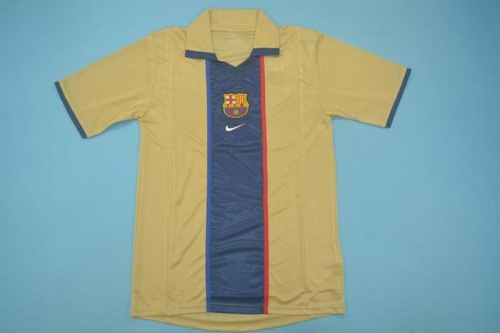 Barcelona 01/02 Away Soccer Jersey
