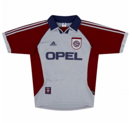 Bayern Munich 98/99 Away Grey/Red Jersey