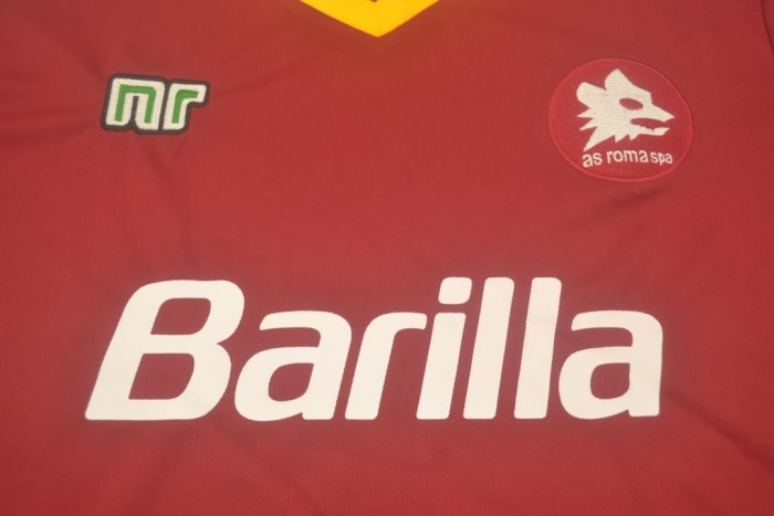 Roma 89/90 Home Soccer Jersey