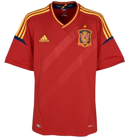 Spain 2012 Home Soccer Jersey