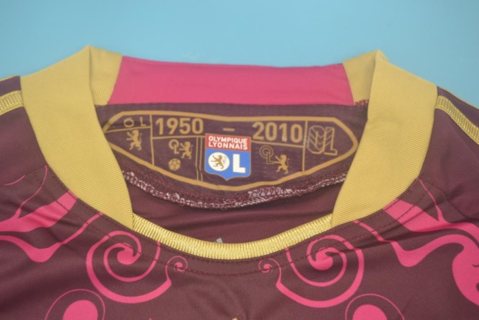 Lyon 10/11 Away Purple Soccer Jersey