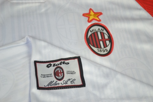 AC Milan 97/98 Away White Soccer Jersey