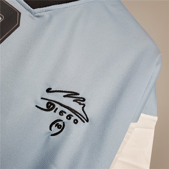 Argentina 2001 Home Maradona Soccer Jersey