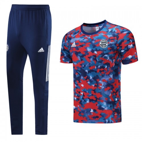 2021 Bayern Camouflage Pants Suit short sleeve training suit Shirt Pant