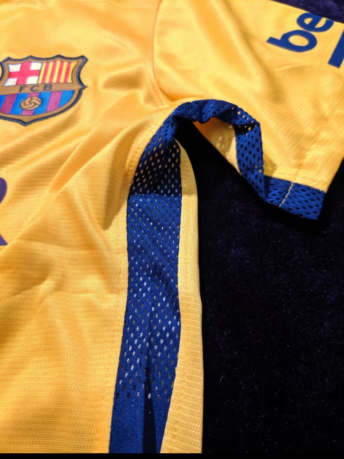 Barcelona 15/16 Away Yellow Soccer Jersey