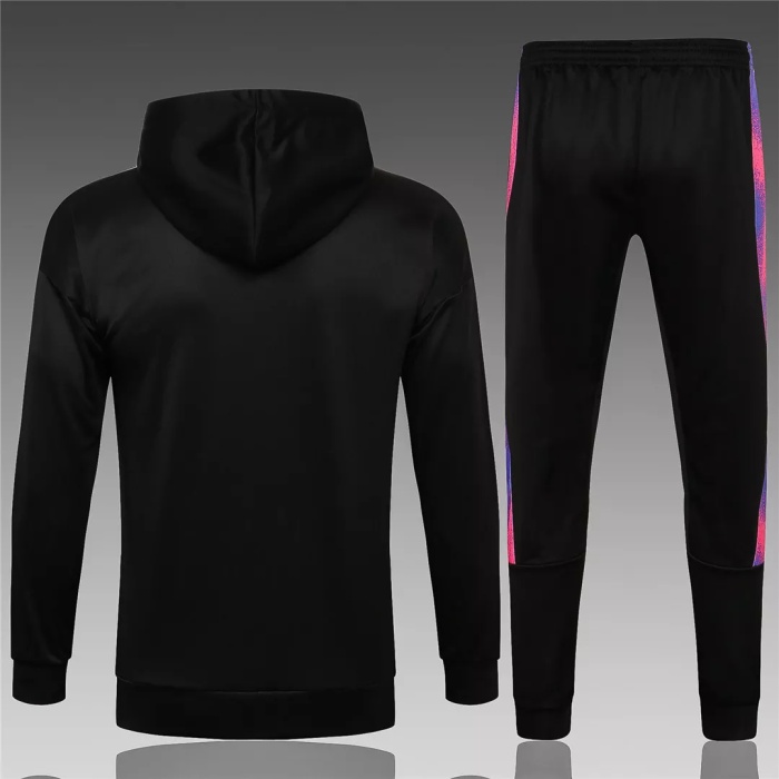 Kids PSG x Jordan Hoodie Jacket + Pants Training Suit Black 2021/22