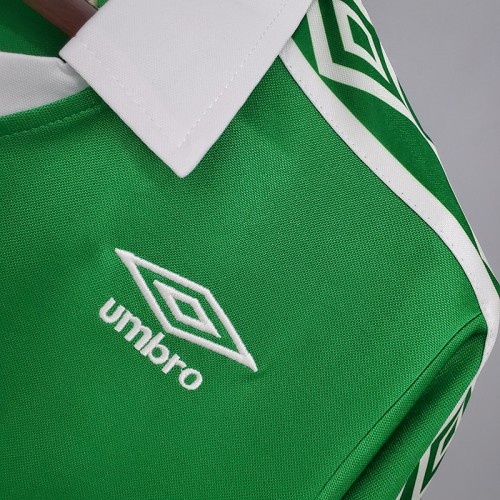 Retro Celtics 1980 home version short sleeve training suit