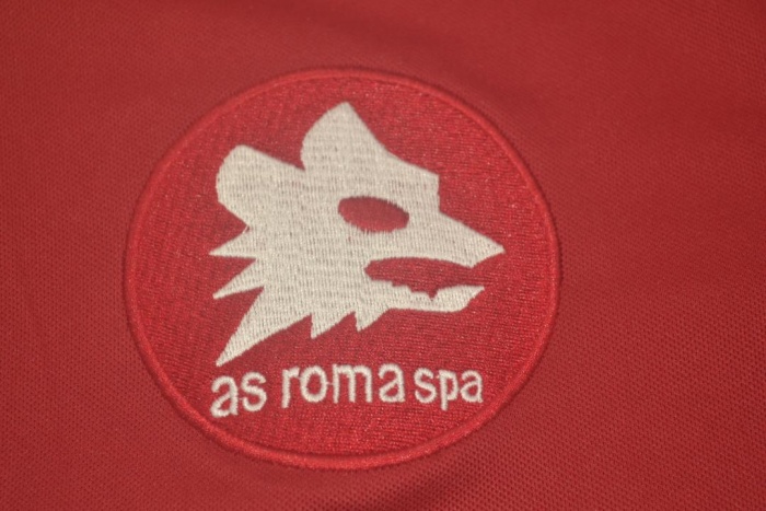 Roma 89/90 Home Soccer Jersey