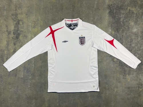 England 2006 World Cup Home Long Soccer Jersey
