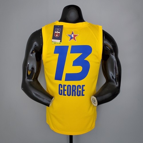 2021 GEORGE#13 All-Star Yellow NBA Jersey