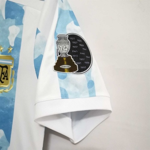 Argentina 2021 Home Copa America Final Jersey(Player)