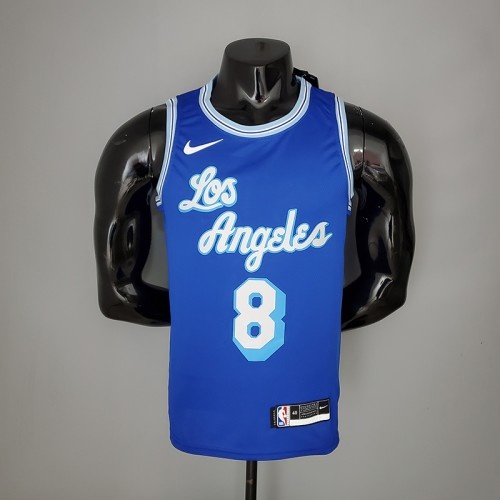 2021 Bryant #8 Lakers Retro Blue NBA Jersey