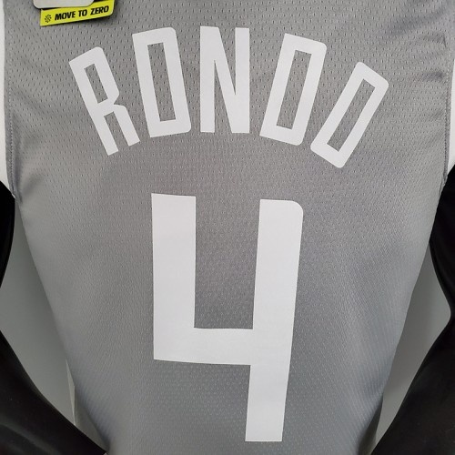 2021 RONDO 4 Los Angeles Clippers Bonus Edition Grey NBA Jersey