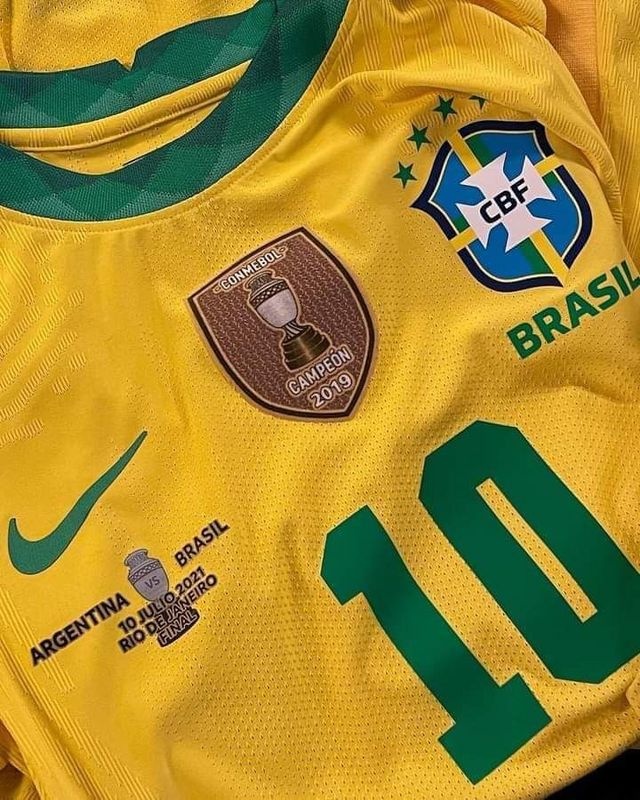 Brazil 2021 Home Copa America Finals Jersey(Player)