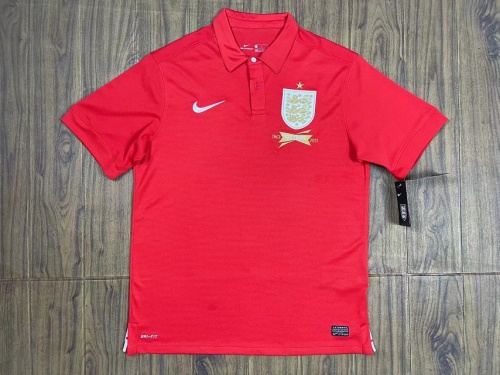 England 13/14 Away Red 150th Anniversary Jersey