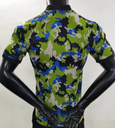 2021-2022 player version Juventus camouflage jersey-green