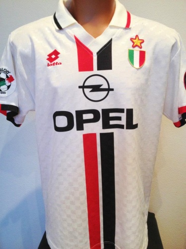 AC Milan 95/97 Away White Soccer Jersey