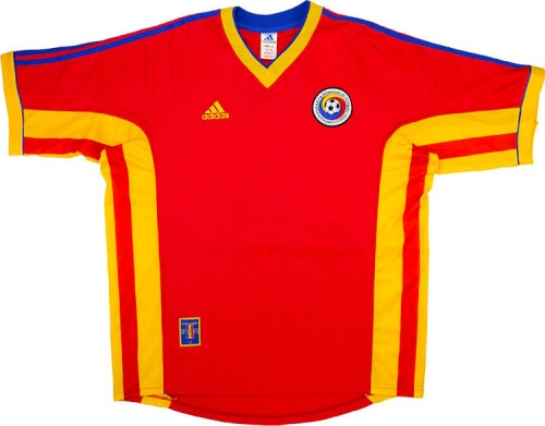 Romania 1998 World Cup Away Soccer Jersey