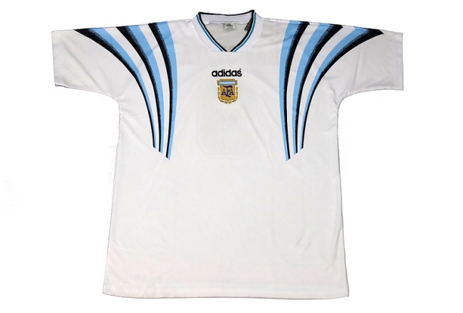 Argentina 96/97 Away White Soccer Jersey