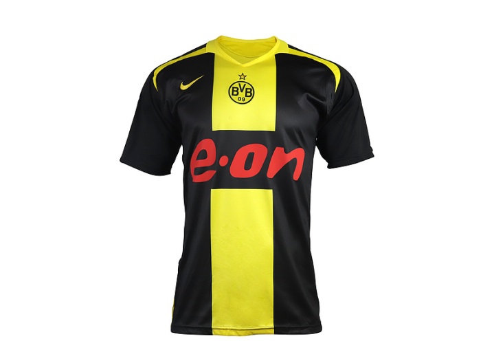 Dortmund 05/06 Away Black/Yellow Soccer Jersey