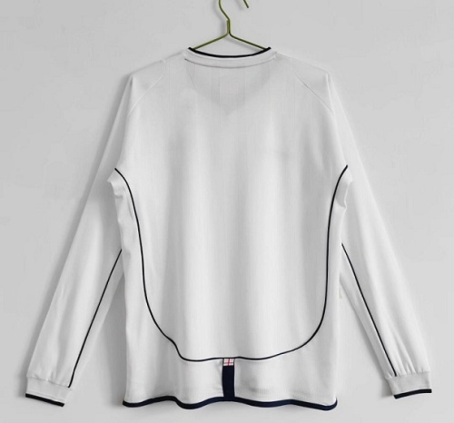 England 2002 World Cup Home Long Soccer Jersey