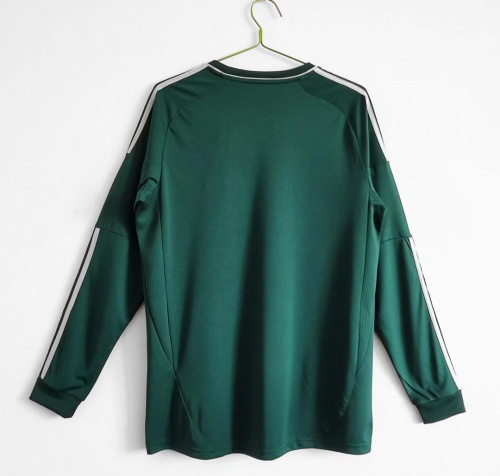 Real Madrid 12/13 Third Green Long Soccer Jersey