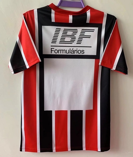 Sao Paulo 1991 Away Black/Red Soccer Jersey