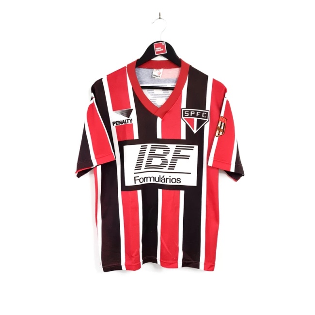 Sao Paulo 1991 Away Black/Red Soccer Jersey