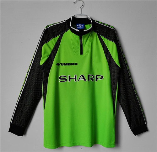 Manchester Utd 98/99 GK Green Soccer Jersey