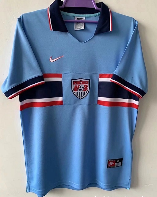 USA 95/97 Third Sky Blue Soccer Jersey
