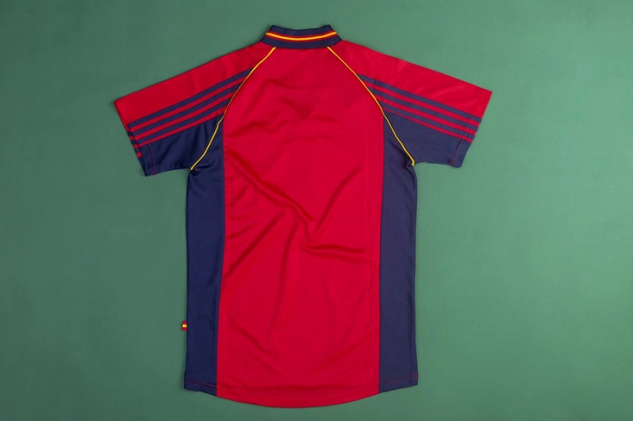 Spain 1998 World Cup Home Soccer Jersey