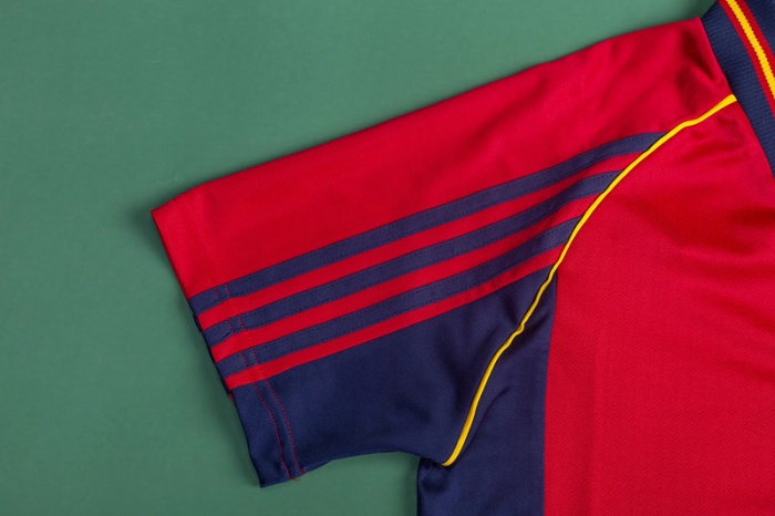 Spain 1998 World Cup Home Soccer Jersey