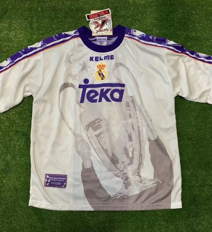 Real Madrid 97/98 UCL Champion Soccer Jersey