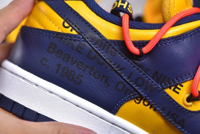 OFF-White × Nike Dunk Low LTHR OW