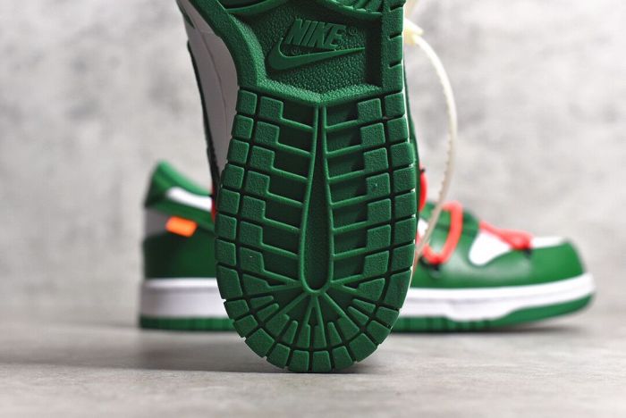 OFF-White × Nike Dunk Low LTHR OW